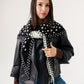 Polly Polka Dot Scarf In Black