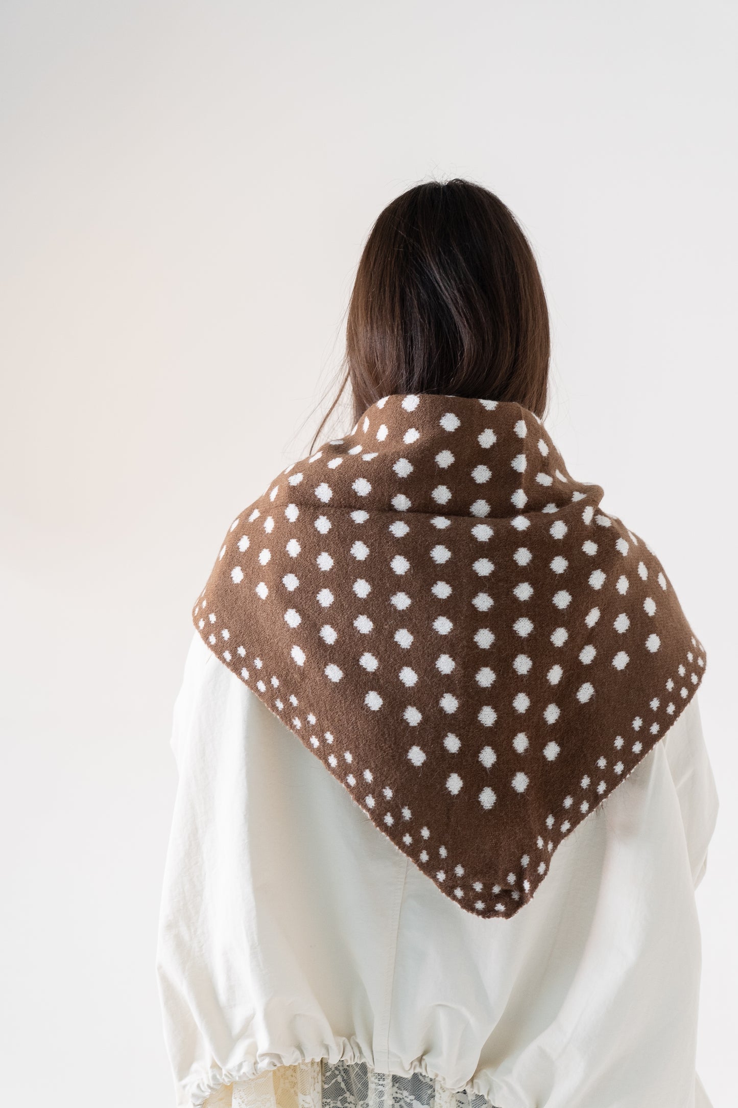 Polly Polka Dot Scarf In Chocolate