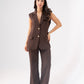Polly Waistcoat In Chocolate