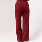 Polly Straight Leg Trousers In Bordeaux