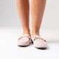 Sadie Faux Suede Loafer In Pink