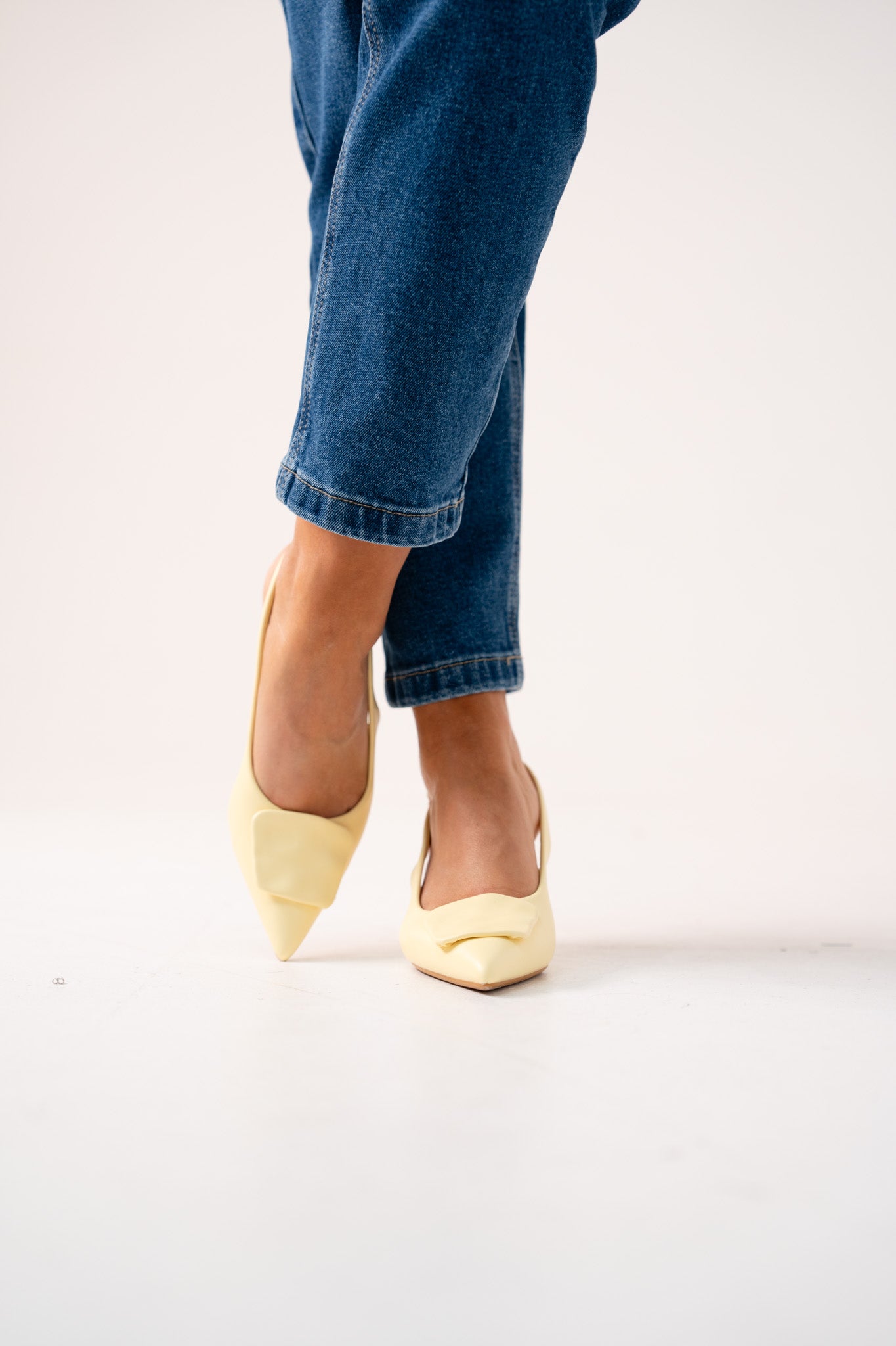 Sadie Slingback Heel In Lemon
