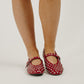 Sadie Embellished Flats In Red