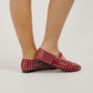 Sadie Embellished Flats In Red