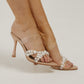 Sadie Pearl Trim Perspex Mule In Neutral