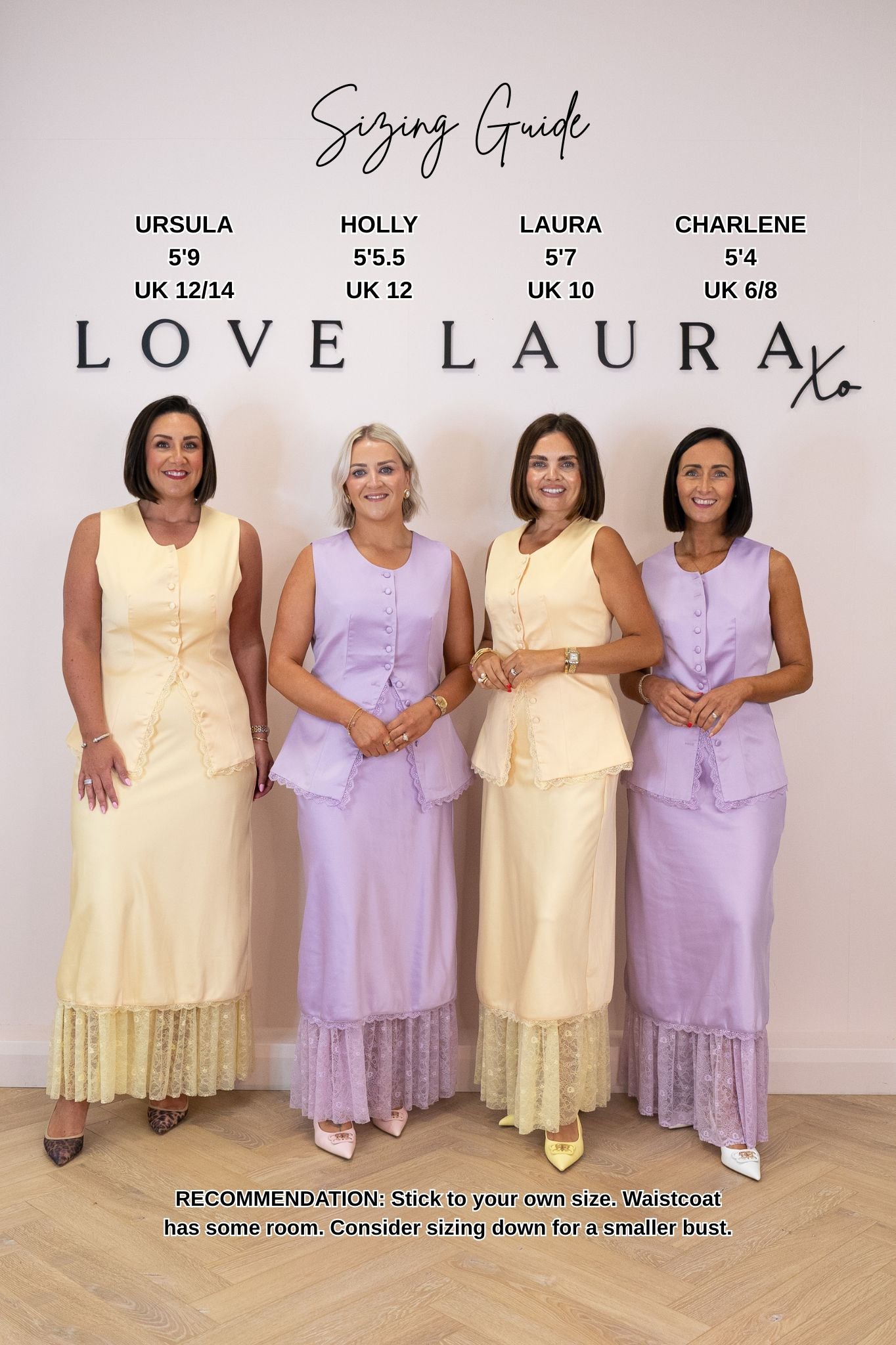 Love Laura Lace Trim Satin Skirt In Lemon