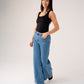 Love Laura Carrot Barrell Jeans In Mid Wash