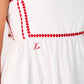 Love Laura Heart Embroidered Dress In White