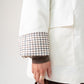 Taylor Contrast Collar Jacket In Cream