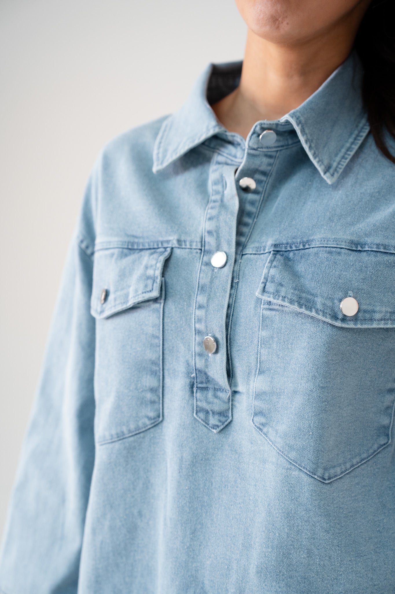 Taylor Denim Shirt In Light Wash