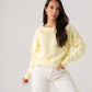 Ella Neck Detail Jumper In Lemon