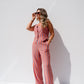 Elsa Stripe Trousers In Orange Mix