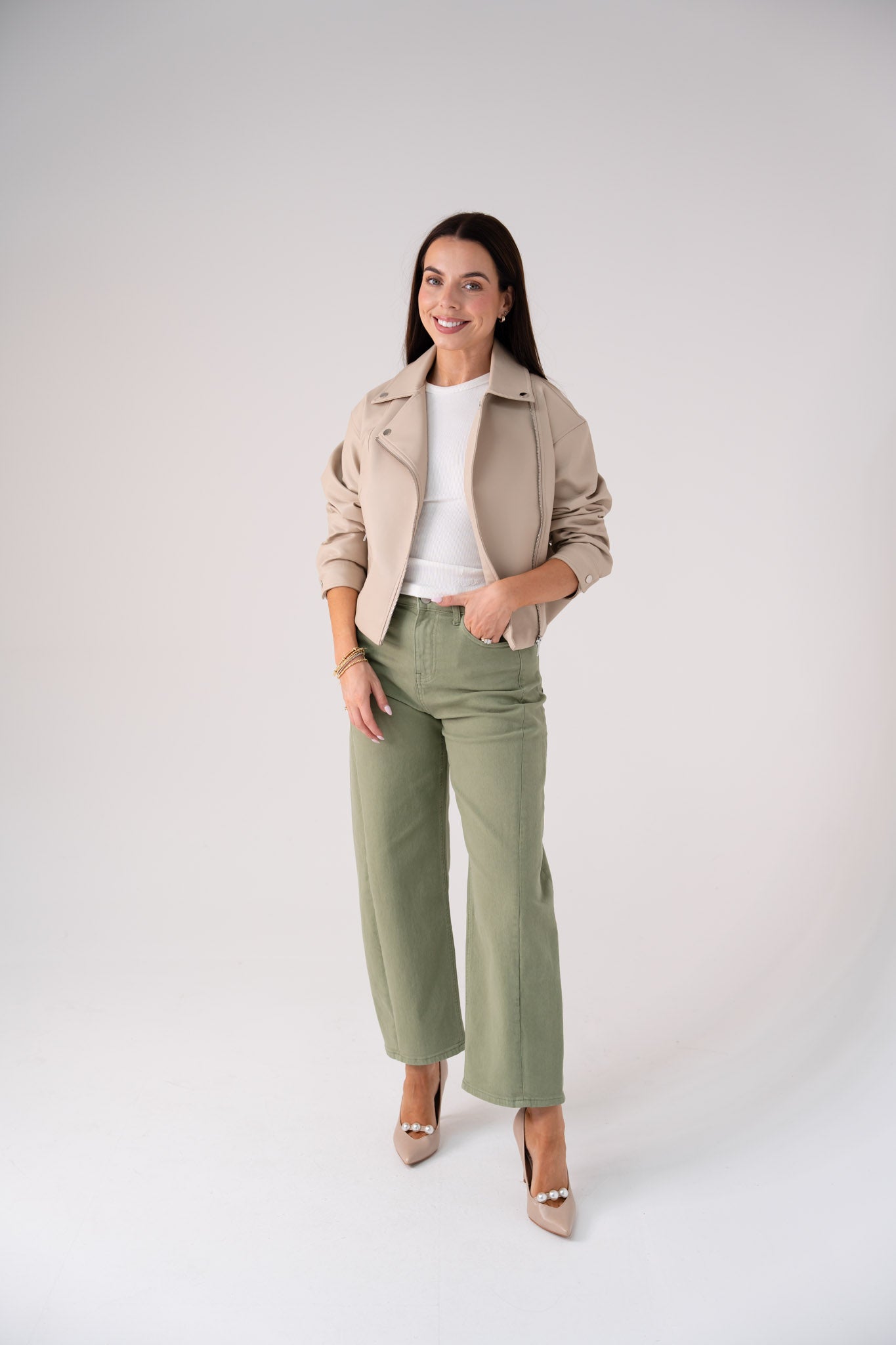 Love Laura Carrot Barrell Jeans In Sage