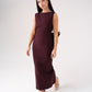 Love Laura Statement Bow Dress In Mulberry