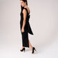 Love Laura Statement Bow Dress In Black