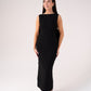 Love Laura Statement Bow Dress In Black