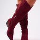 Love Laura Western Boot In Burgundy