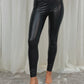 Freya Leather Look Leggings In Black OLD