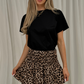 Indie Puffball Skirt In Leopard Print