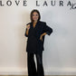 Love Laura Sequin Trouser In Black