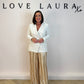 Love Laura Sequin Trouser In Champagne