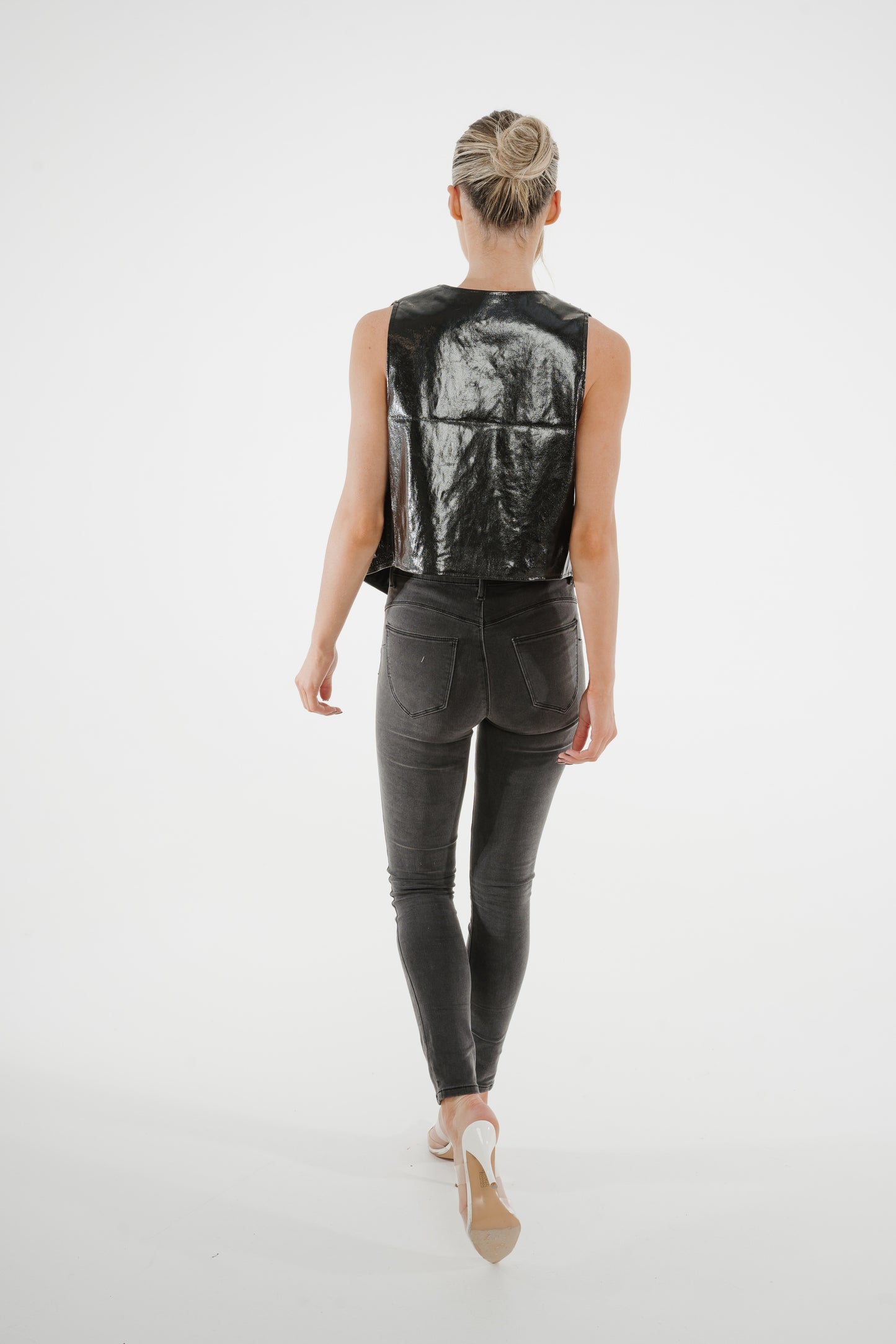 Millie Star Waistcoat In Black