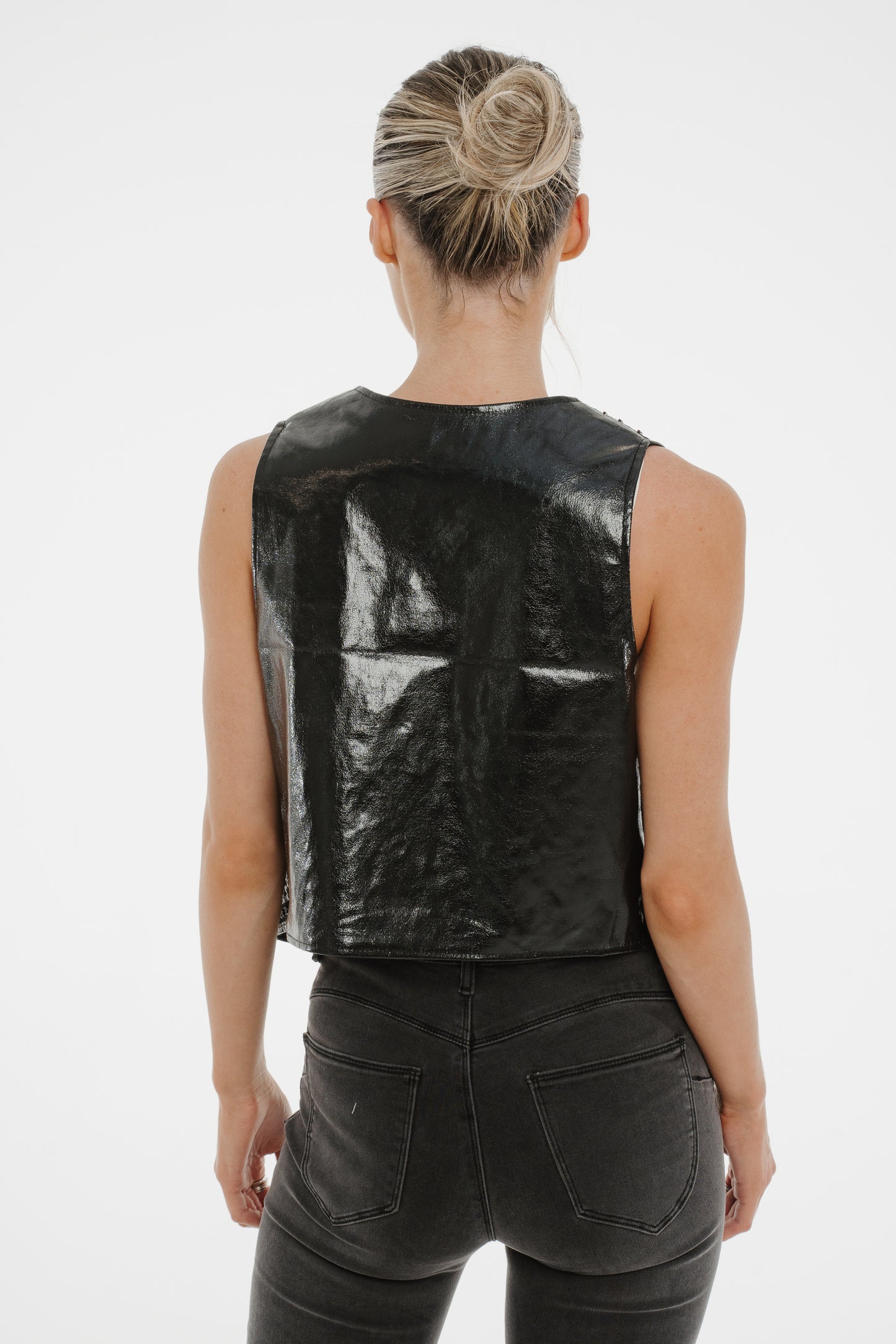 Millie Star Waistcoat In Black