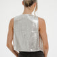 Millie Star Waistcoat In Silver