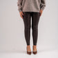 Freya Leather Look Leggings In Chocolate