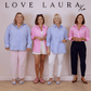 Love Laura Stripe Shirt In Blue