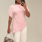 Love Laura Statement Sleeve Top In Pink
