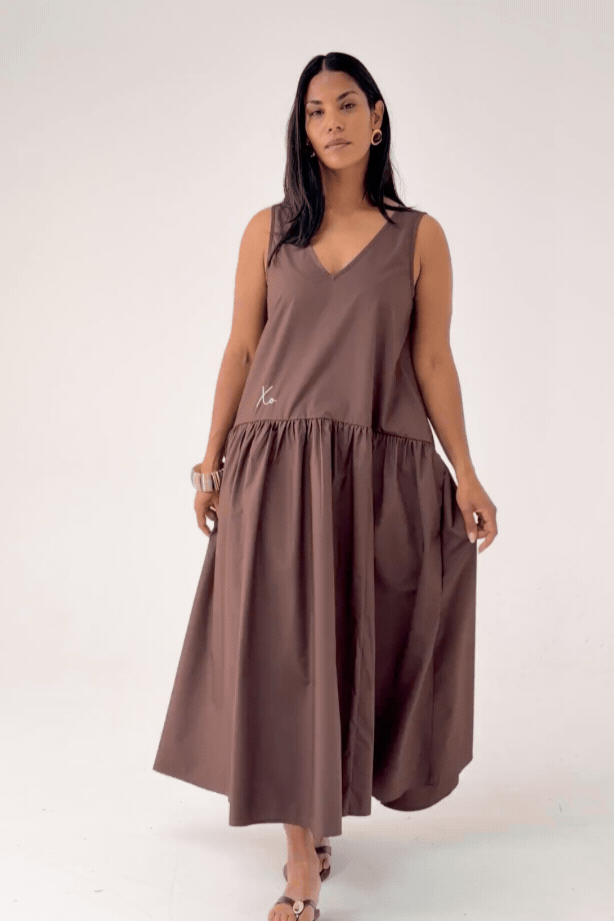 Love Laura Summer Maxi Dress In Chocolate