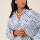 Love Laura Polka Dot Shirt In Blue