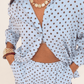 Love Laura Polka Dot Shorts In Blue