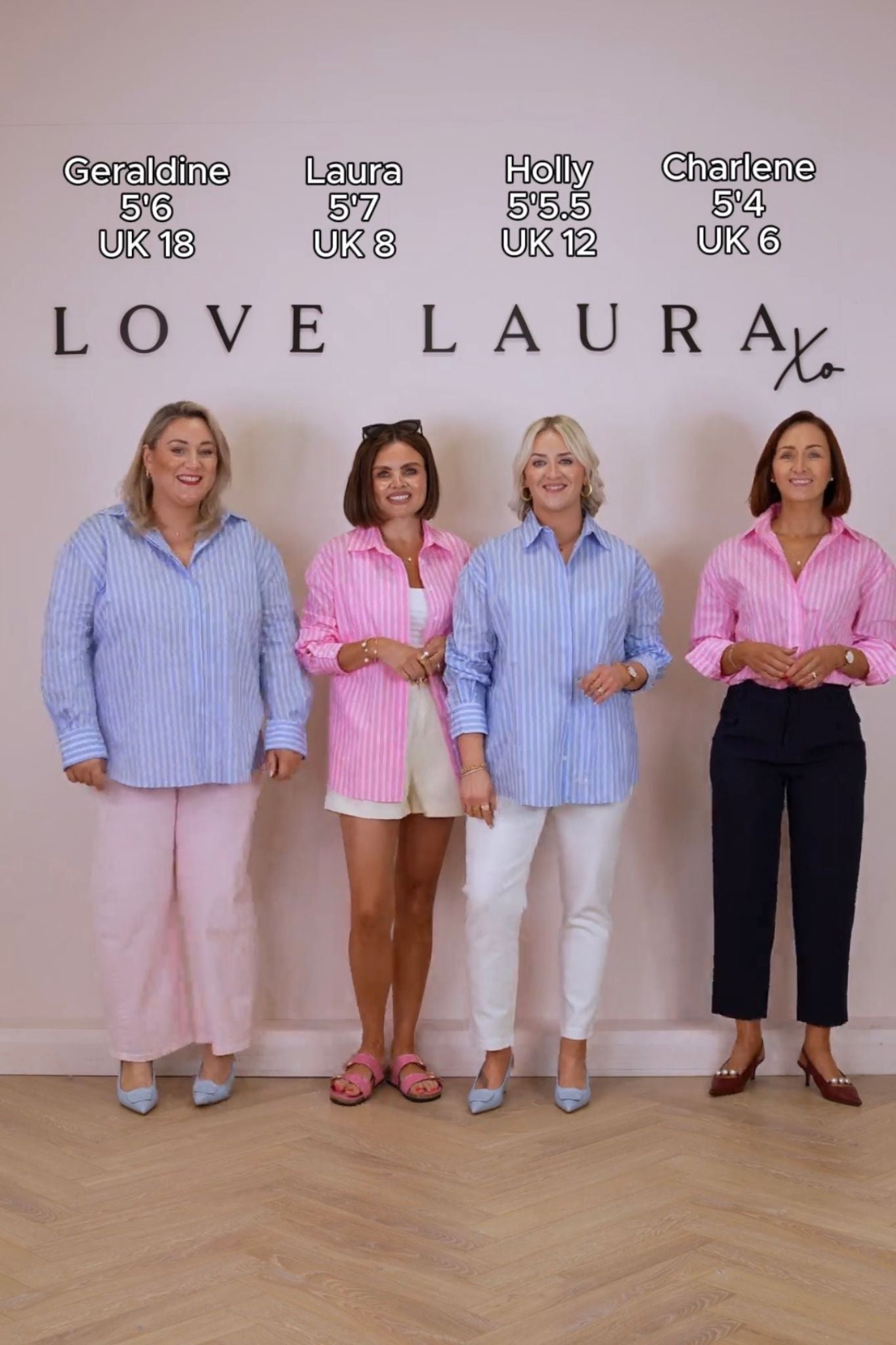 Love Laura Stripe Shirt In Pink
