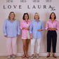 Love Laura Stripe Shirt In Blue