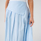 Willow Asymmetric Waist Maxi Skirt In Blue