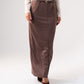 Willow Faux Suede Skirt In Mocha