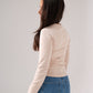 Willow Long Sleeve Top In Beige