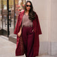 Love Laura Coat In Burgundy