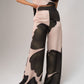 Alana Printed Trousers In Green Mix