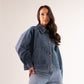 Cathy Denim Jacket In Mid Wash