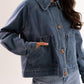 Cathy Denim Jacket In Mid Wash