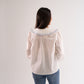 Connie Contrast Collar Shirt In White