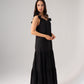 Connie Tiered Maxi Dress In Black