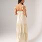 Connie Tiered Maxi Dress In Buttermilk