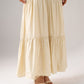 Connie Tiered Maxi Dress In Buttermilk