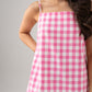 Daisy Gingham Dress In Pink