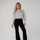 Love Laura High Rise Flare Jeans In Black