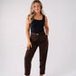 Love Laura Sculpted Trousers In Chocolate